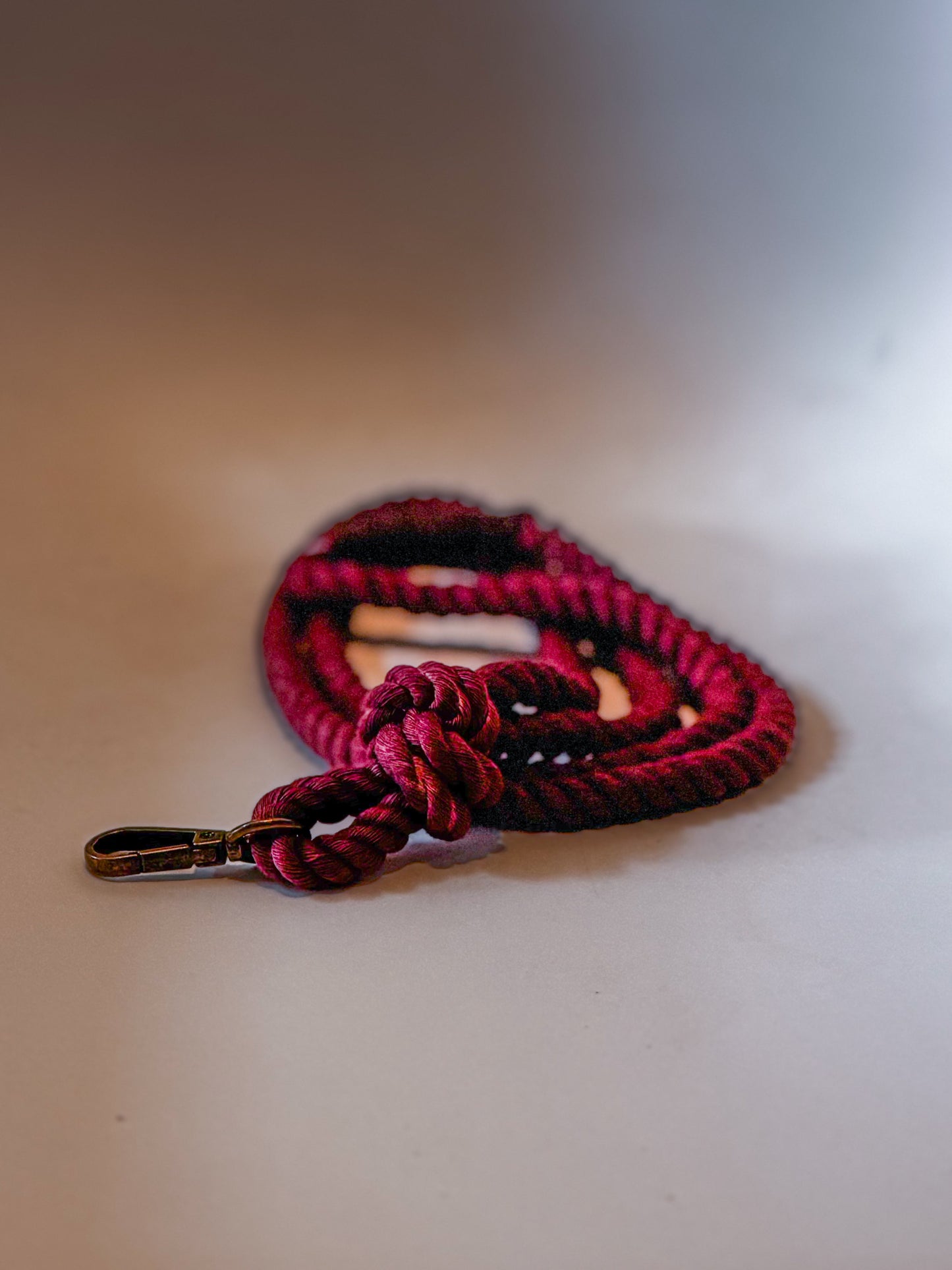 Burgundy lanyard