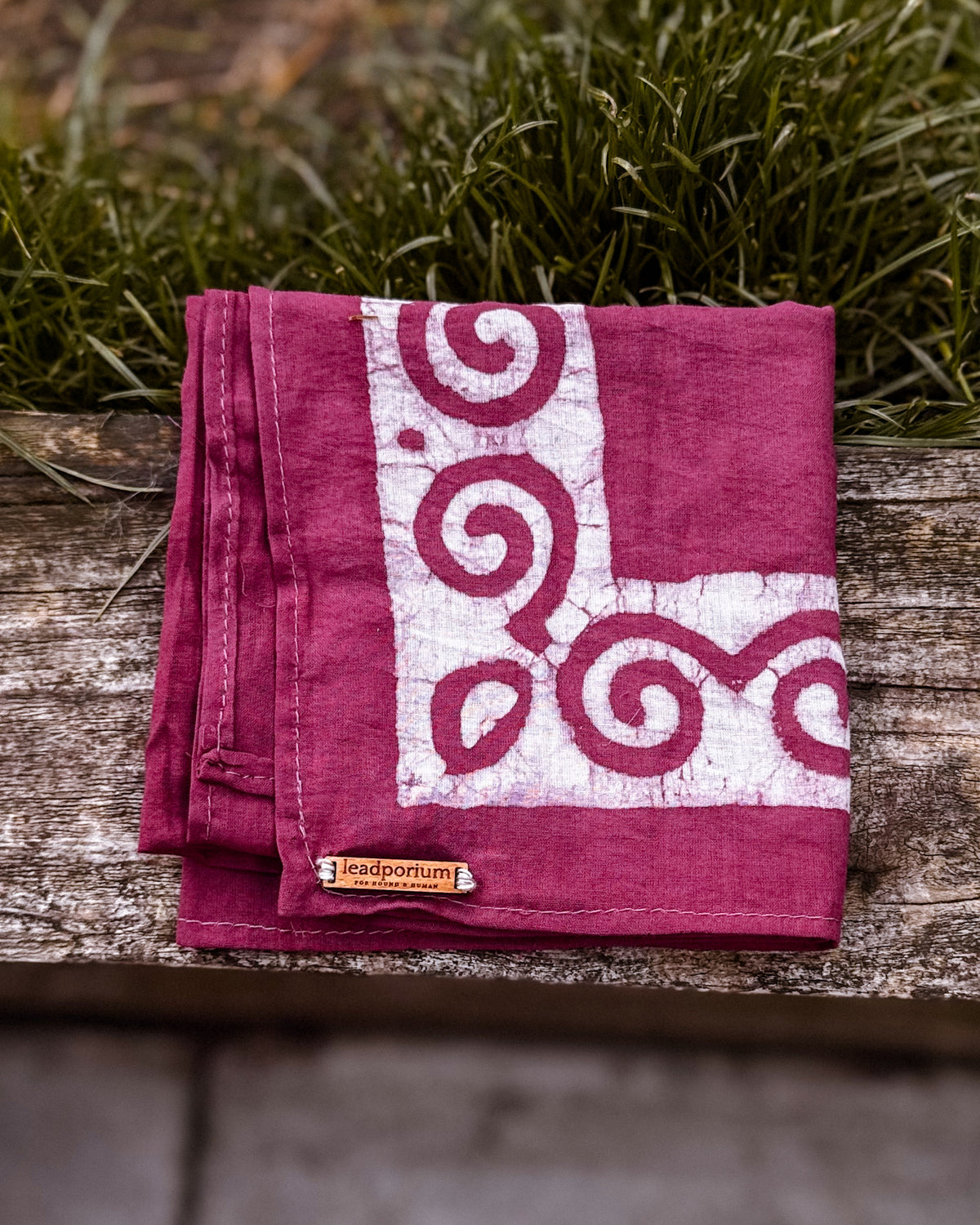 Cotton bandana in Claret