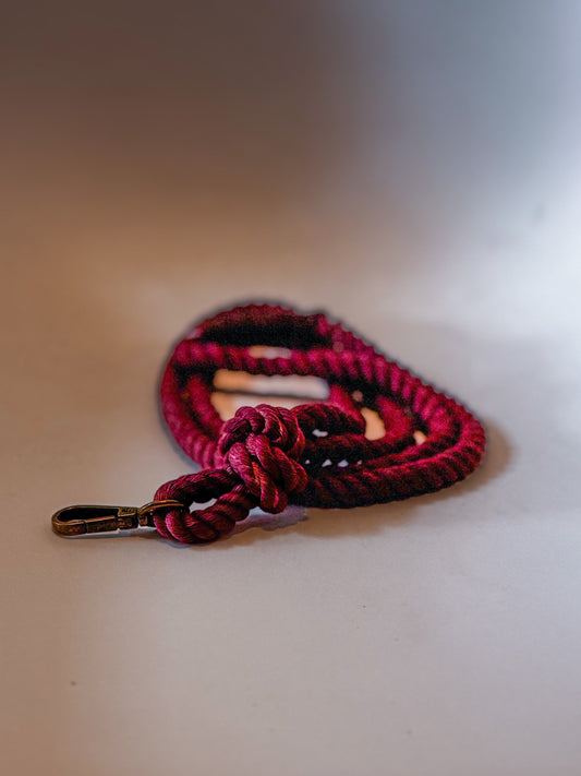 Burgundy lanyard