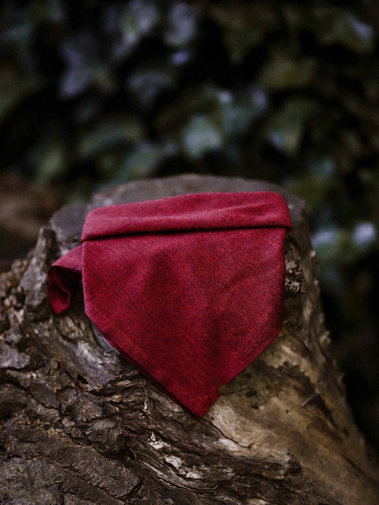 Linen Bandana in Wine