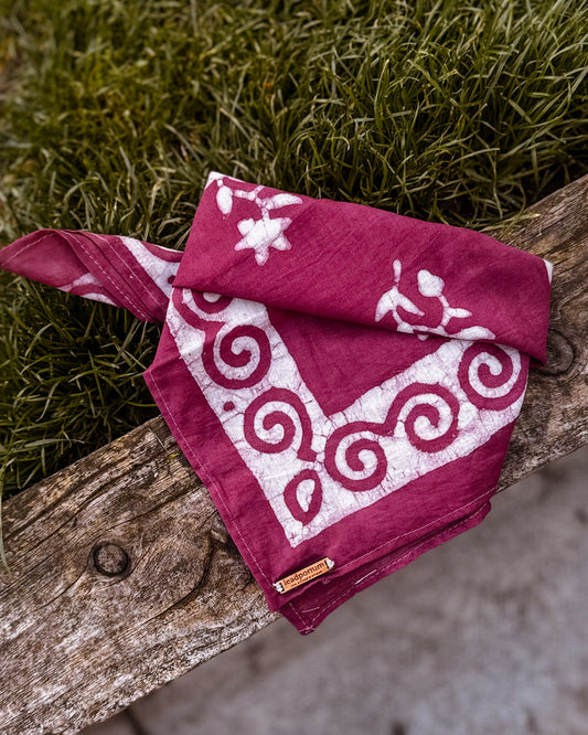Cotton bandana in Claret